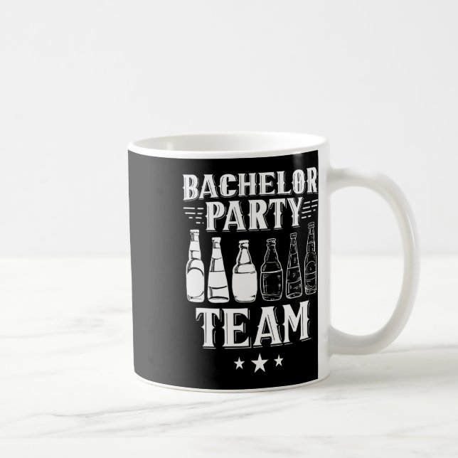 Caneca De Café Equipe da Festa de Despedida de Solteiro Noivo Noi (Direita)