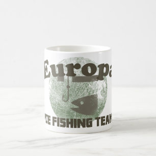 Caneca De Café Equipe da pesca do gelo do Europa