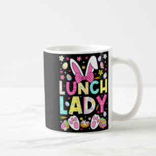 Caneca De Café Equipe da Senhora do Almoço Funny Bunny Cafeteria
