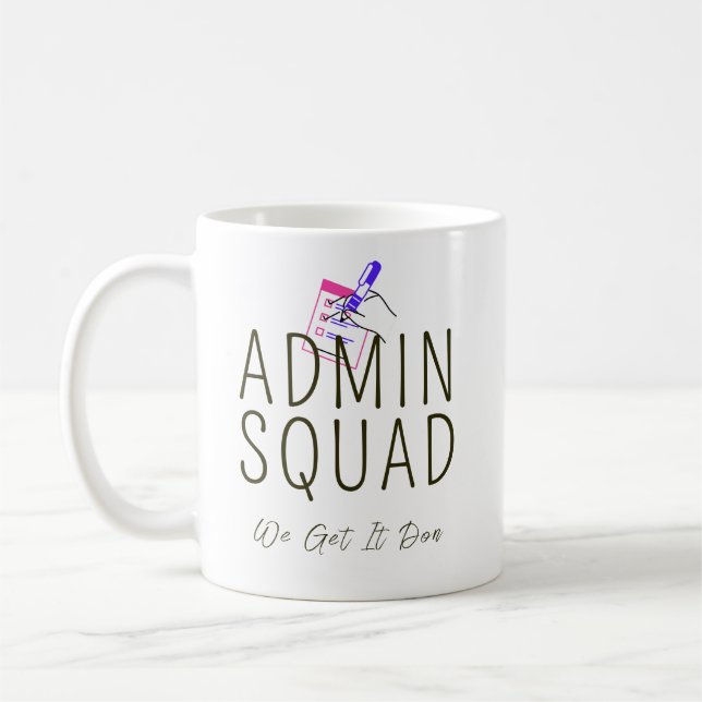 Caneca De Café Equipe de Administração - Personalizado (Esquerda)