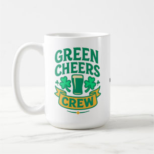Caneca De Café Equipe de Aplausos Verdes Celebração Divertida do