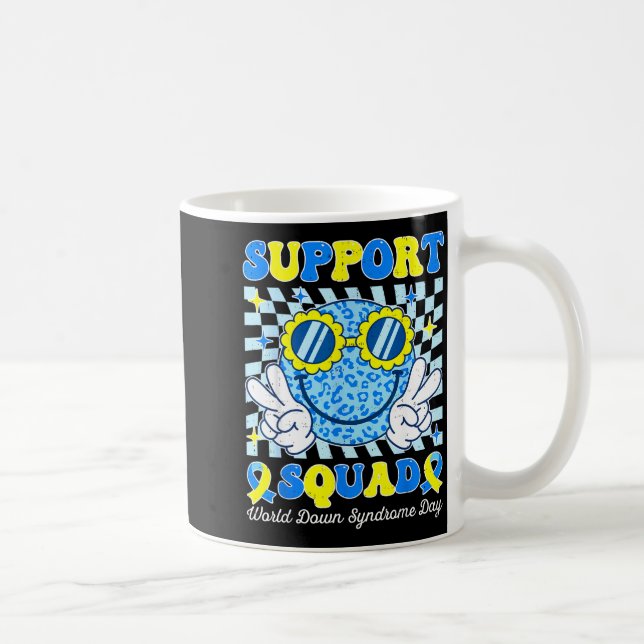 Caneca De Café Equipe de apoio crianças conscientização síndrome  (Direita)