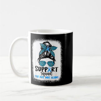 Caneca De Café Equipe de Apoio Guerreiro Azul Conscientização sob