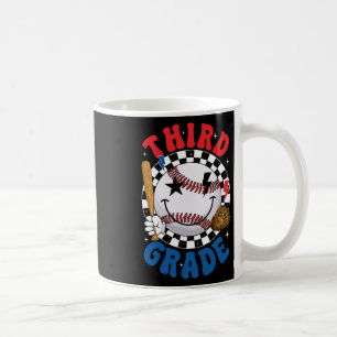 Caneca De Café Equipe de beisebol da terceira série Groovy Primei