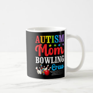 Caneca De Café Equipe de Boliche da Mãe do Autismo Conscientizaçã