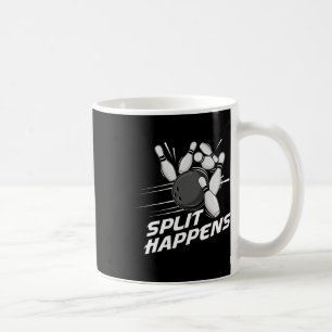 Caneca De Café Equipe de Boliche Funny Split Happens Esquadra de 