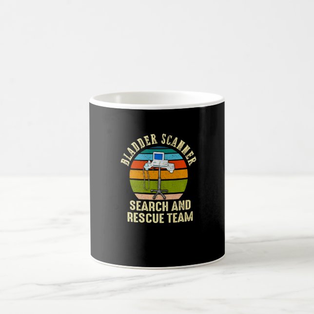 Caneca De Café Equipe de Busca e Resgate com Scanner de Bexiga  E (Centro)