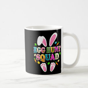 Caneca De Café Equipe de caça ao ovo coelho feliz dia de páscoa