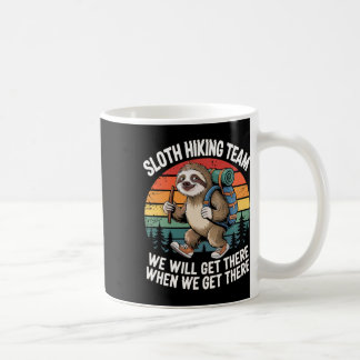 Caneca De Café Equipe de caminhada de preguiça Montanhistas Acamp