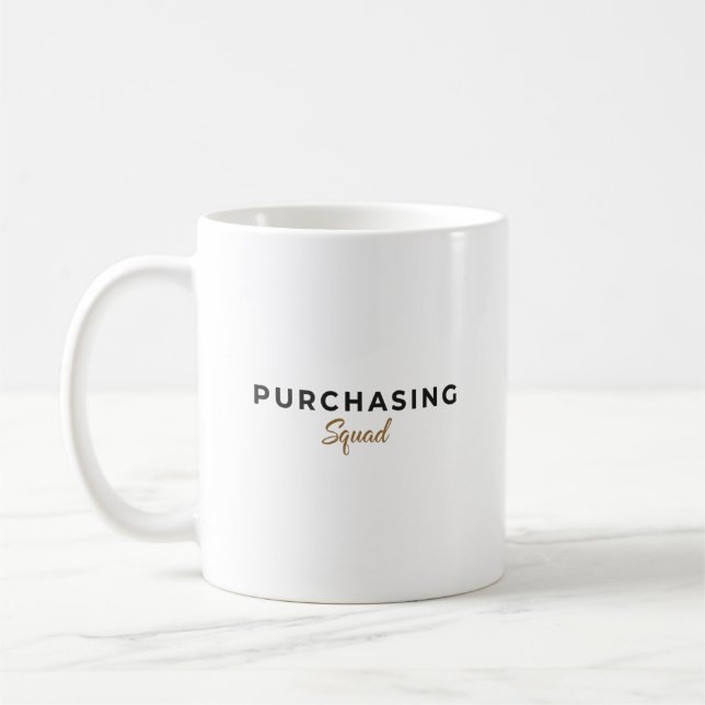 Caneca De Café Equipe de Compras  (Esquerda)
