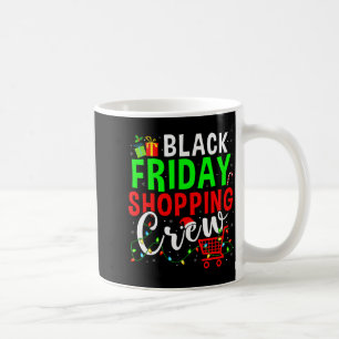 Caneca De Café Equipe de Compras de Sexta-feira Natal Família Equ