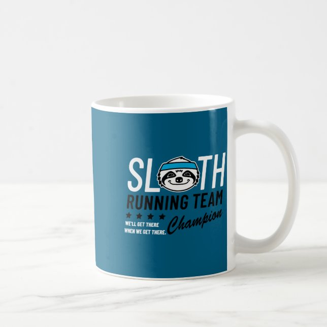 Caneca De Café Equipe de corrida de preguiça Chamon  (Direita)
