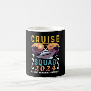 Caneca De Café Equipe de Cruzeiro 2024 Grupo de Férias Familiares