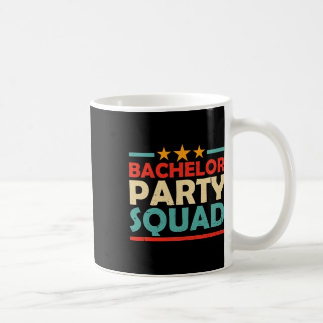 Caneca De Café Equipe de Despedida de Solteiro Equipe da Noiva No (Direita)