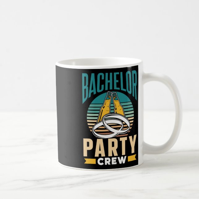Caneca De Café Equipe de despedida de solteiro noivo noiva  (Direita)
