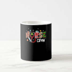 Caneca De Café Equipe de Enfermeira do Natal Jaleco de Enfermagem