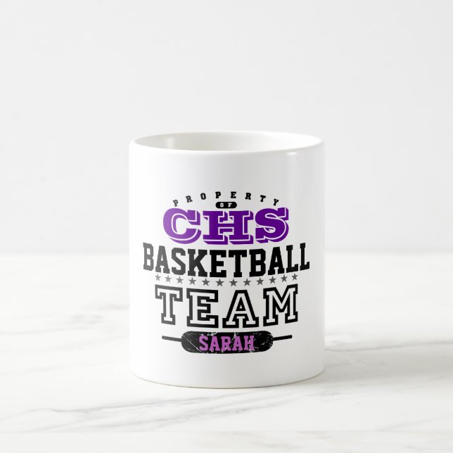 Caneca De Café Equipe de esporte da escola (Centro)