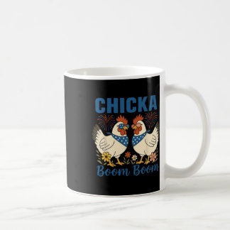 Caneca De Café Equipe de Frango Chicka Boom Boom Patriota 4 de Ju
