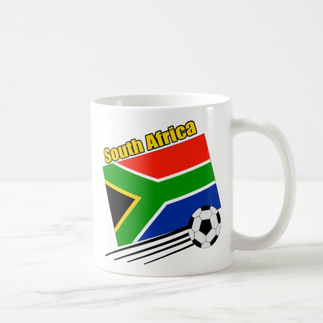 Caneca De Café Equipe de futebol de África do Sul (Direita)