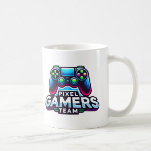 Caneca De Café Equipe de jogadores Pixel - Futuro jogador Pro