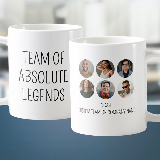 Caneca De Café Equipe De Legendas Absolutas 6 Escritório De Colab (Team Of Absolute Legends 6 Photo Coworker Office Coffee Mug
)