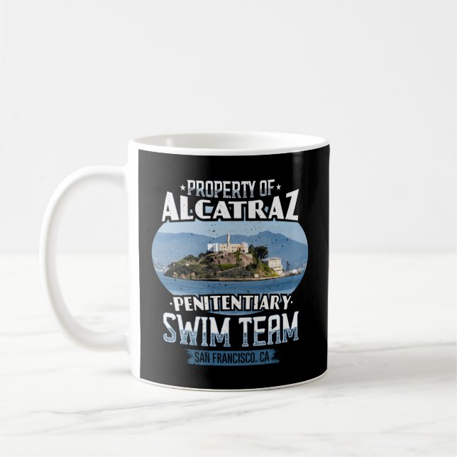 Caneca De Café Equipe de Natação de Natação Alcatraz (Esquerda)