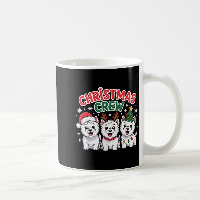 Caneca De Café Equipe de Natal Westie Natal West Highland Whit (Direita)
