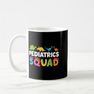 Caneca De Café Equipe de Pediatria Enfermeira Pediátrica Dinossau