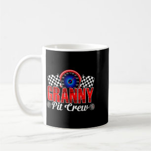 Caneca De Café Equipe de Pit da Vovó Corrida Família Carro de Cor