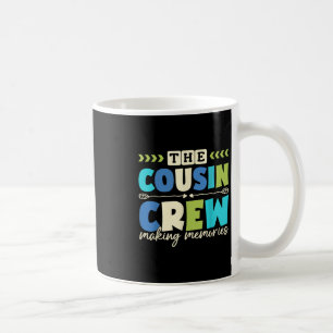 Caneca De Café Equipe de Primos 2025 Criando Memórias Férias em F