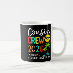 Caneca De Café Equipe de primos 2026 criando memórias verão famíl