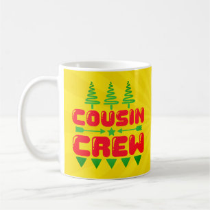 Caneca De Café Equipe de Primos Natal Família Design Combinando-8
