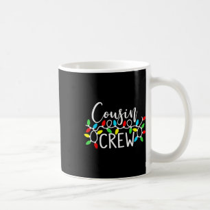 Caneca De Café Equipe de Primos Natal Luzes de Natal Roupas de Fa