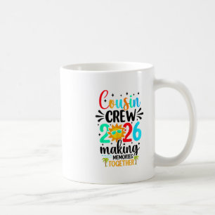 Caneca De Café Equipe de Primos Viagem de Família para a Praia na