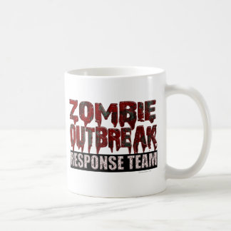 Caneca De Café Equipe de Resposta de Surto Zombie
