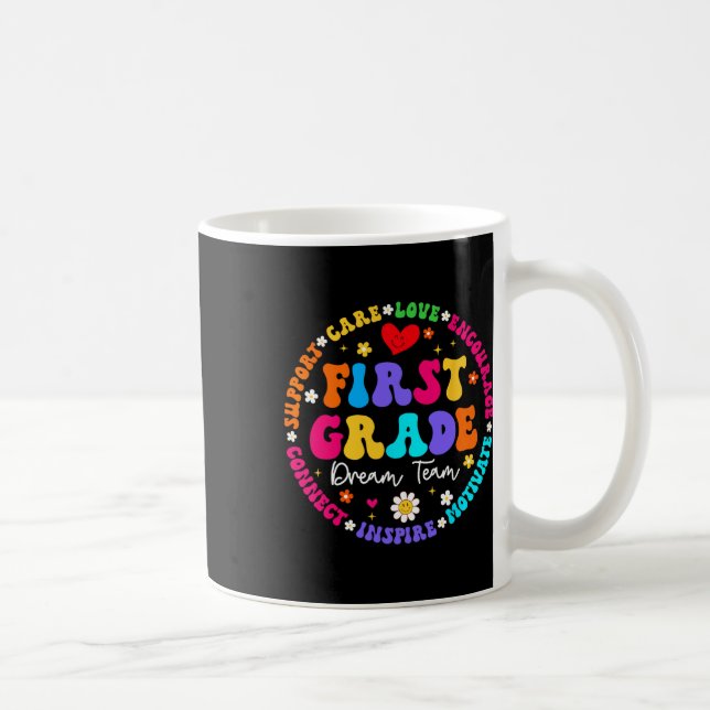 Caneca De Café Equipe De Sonhos De Primeira Série De Volta Ao Amo (Direita)