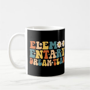 Caneca De Café Equipe De Sonhos Elementar De Volta À Escola