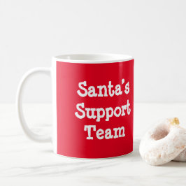 Caneca De Café Equipe de suporte dos papais noeis