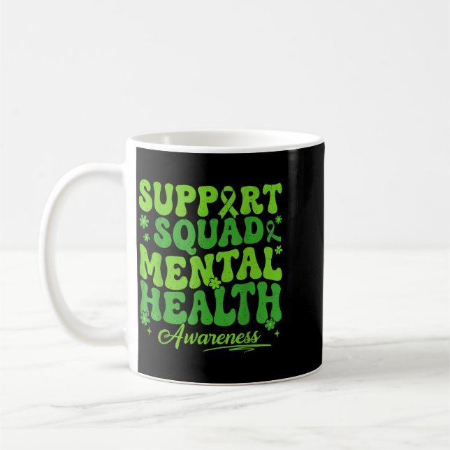 Caneca De Café Equipe de Suporte Groovy Conscientização sobre Saú (Esquerda)
