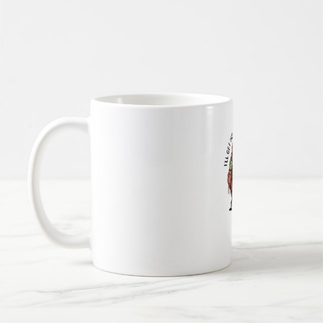 Caneca De Café Equipe de Trilha de Preguiça Engraçada - Clássico  (Esquerda)