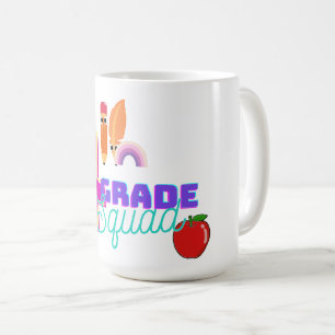 Caneca De Café Equipe de Tripulação do Esquadrão da Escola legal