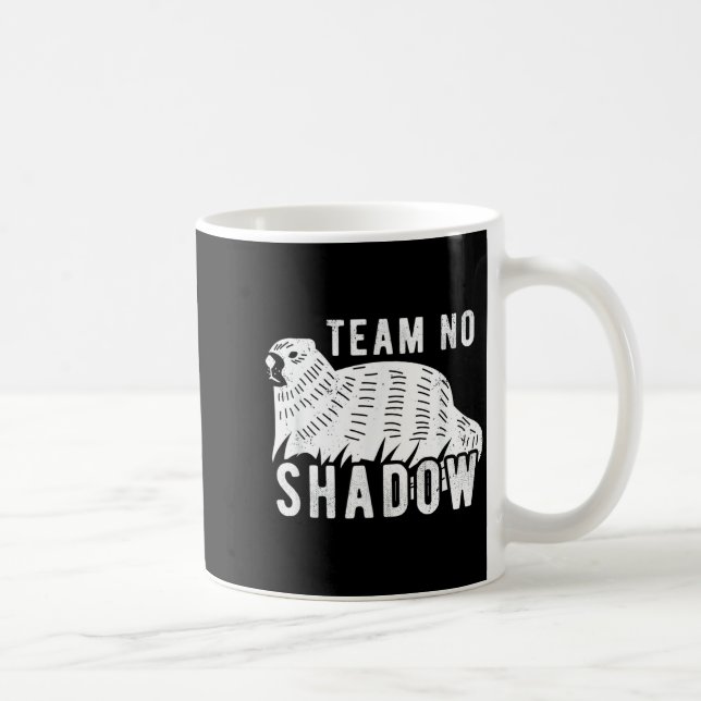 Caneca De Café Equipe Divertida de Meteorologia Groundhog Sem Som (Direita)