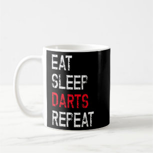 Caneca De Café Equipe Do Jogador De Dart Engraçado Dizendo Comer 