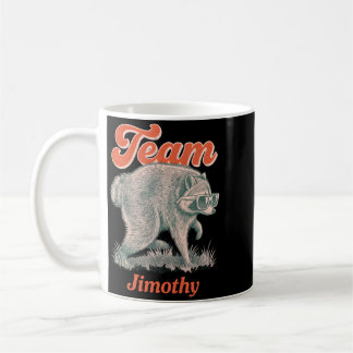 Caneca De Café Equipe do Lixo Engraçado do Guaxinim Jimothy Mascu