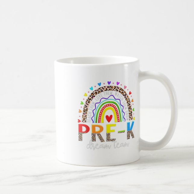 Caneca De Café Equipe dos Sonhos do Pré Leopardo Arco-íris Profes (Direita)