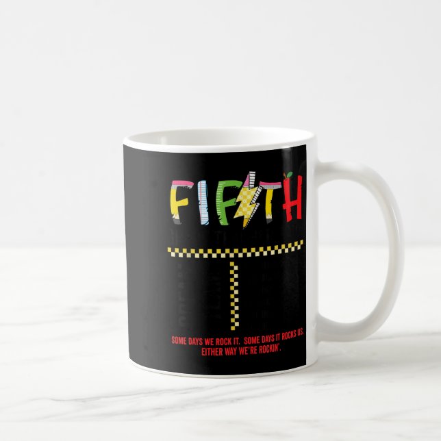 Caneca De Café Equipe dos Sonhos do Quinto Ano Balança Volta às A (Direita)