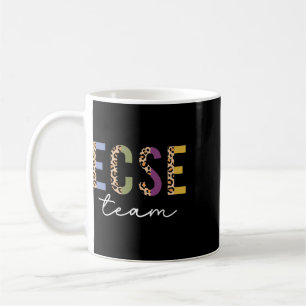 Caneca De Café Equipe Ecse Leopardo Ck Para Escola Professores Mu