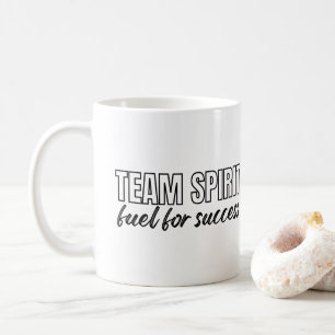 Caneca De Café Equipe Espírito Citação Inspiradora Negócios Funci