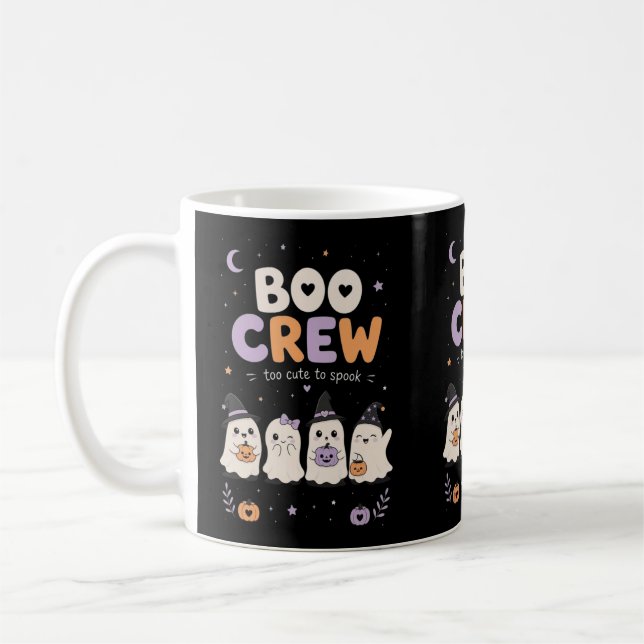 Caneca De Café Equipe Fantasma Boo Halloween (Esquerda)
