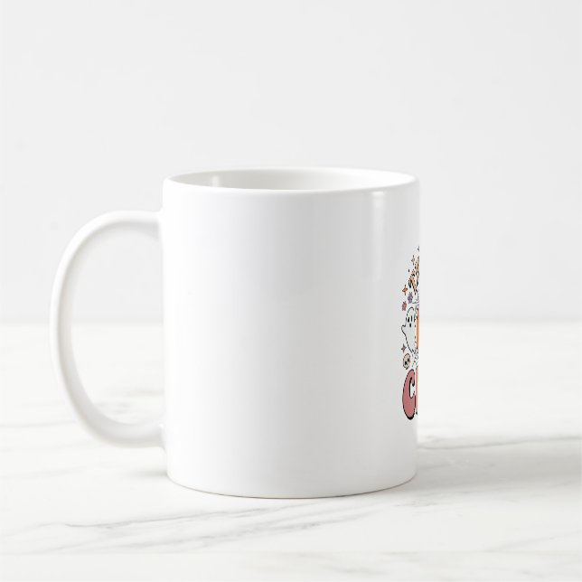 Caneca De Café Equipe Fantasma de Halloween Fofo Assustador Vinta (Esquerda)